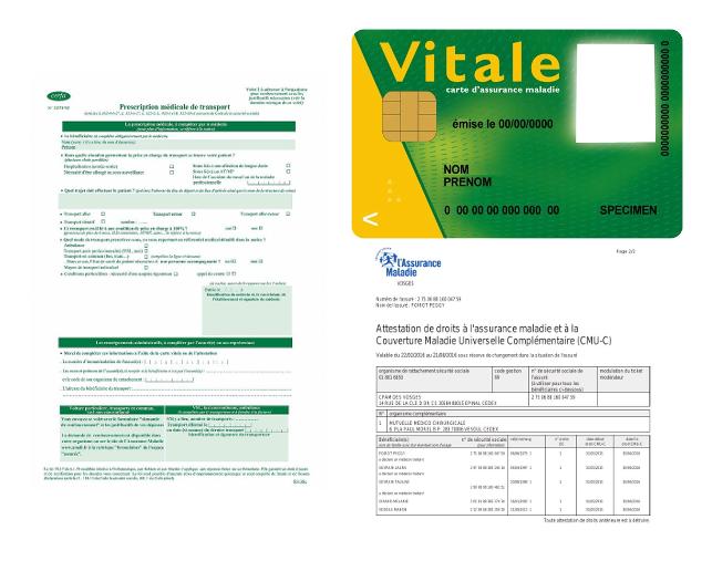 Documents Documents requis pour une prise en charge par taxi conventionné.
